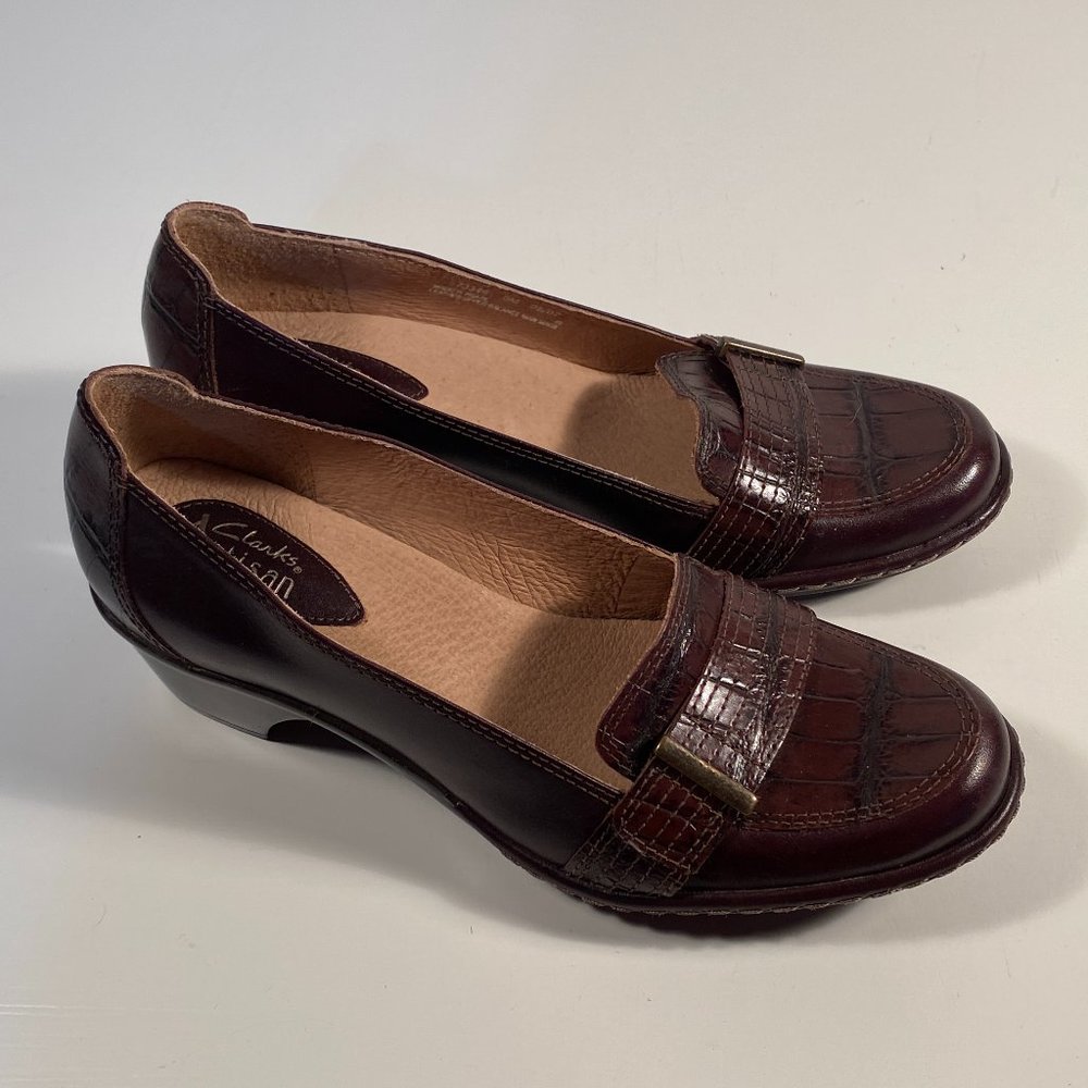 Clarks Artisan Collection Heeled Loafers Women 6 M